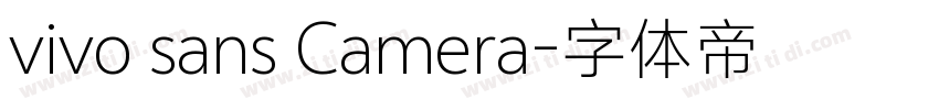 vivo sans Camera字体转换
